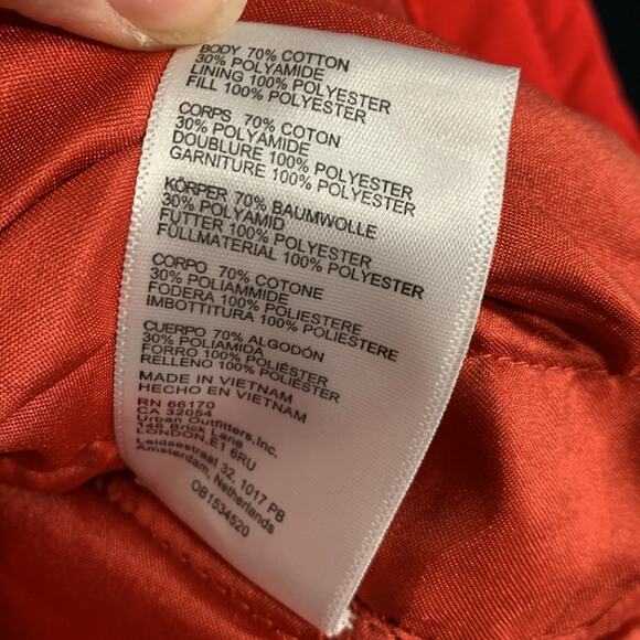 Standard/ Cloth Shirt Jacket Men’s Red Size S - Picture 5 of 7